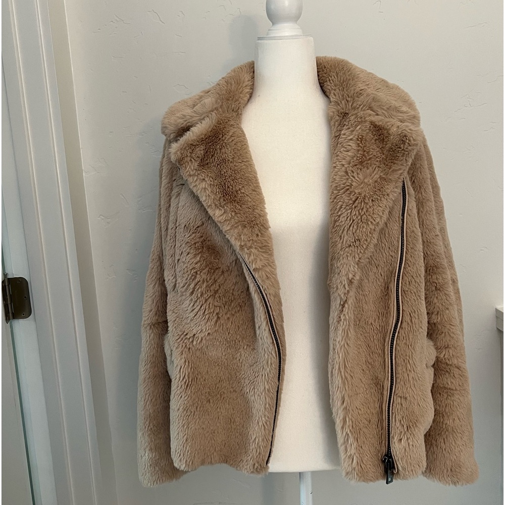 Zadig & Voltaire Freeze Coat - Women’s Short Faux Fur Coat;Size XS/SM